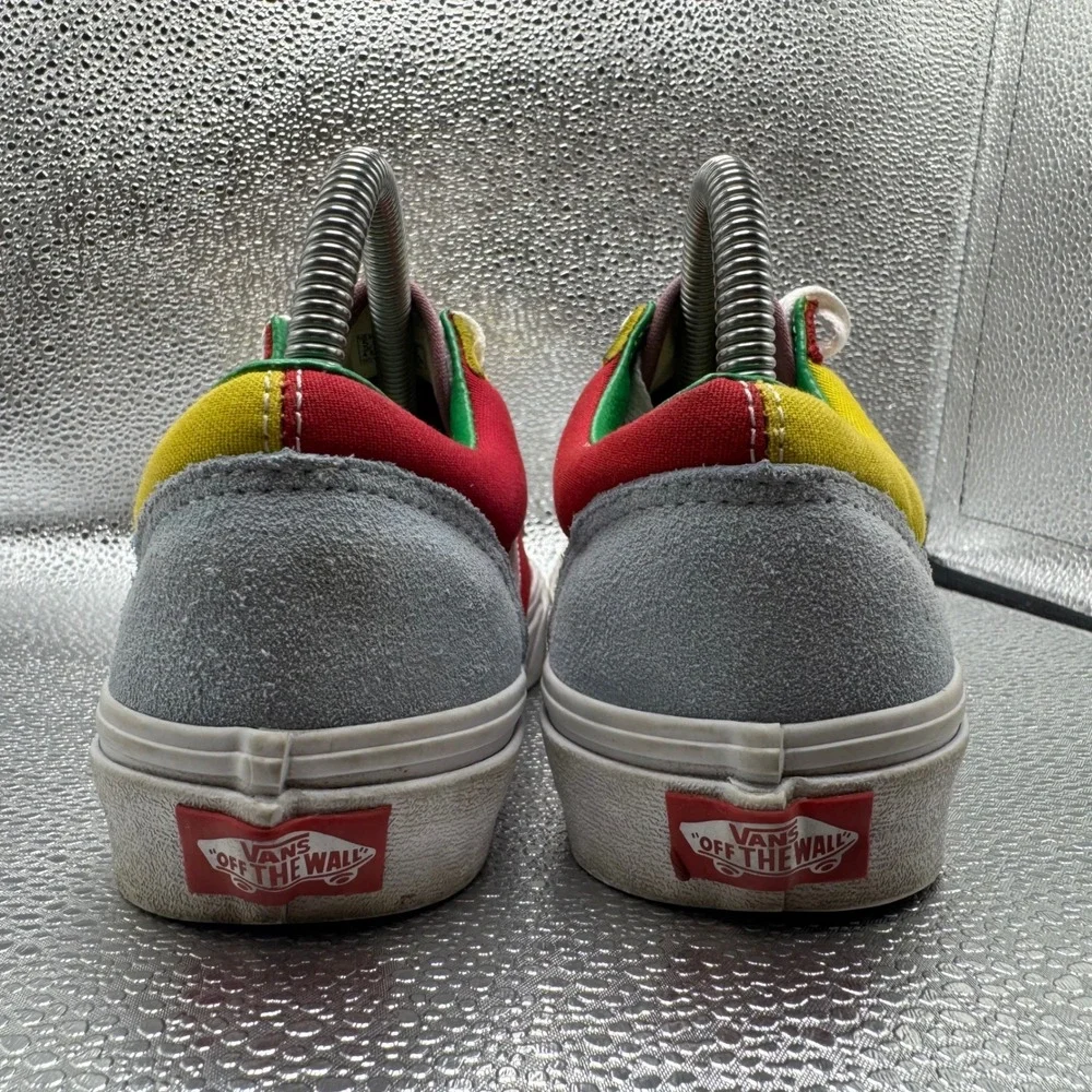 Size 7 Vans Old Skool Sneakers Womens Multi Color Excellent Colorblock Suede